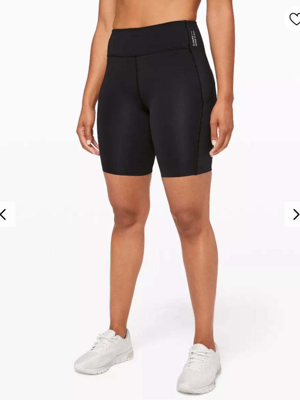 lululemon athletica X Barry’s Black Stronger as One High Rise 8” Bike Shorts 8